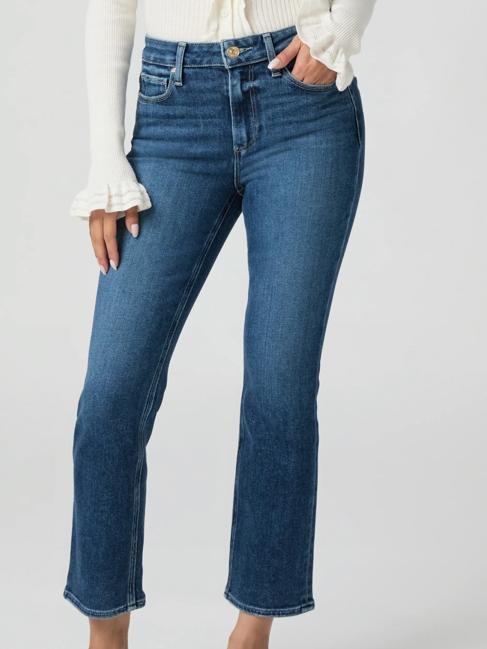 Paige Cindy High Rise Straight Ankle Petite